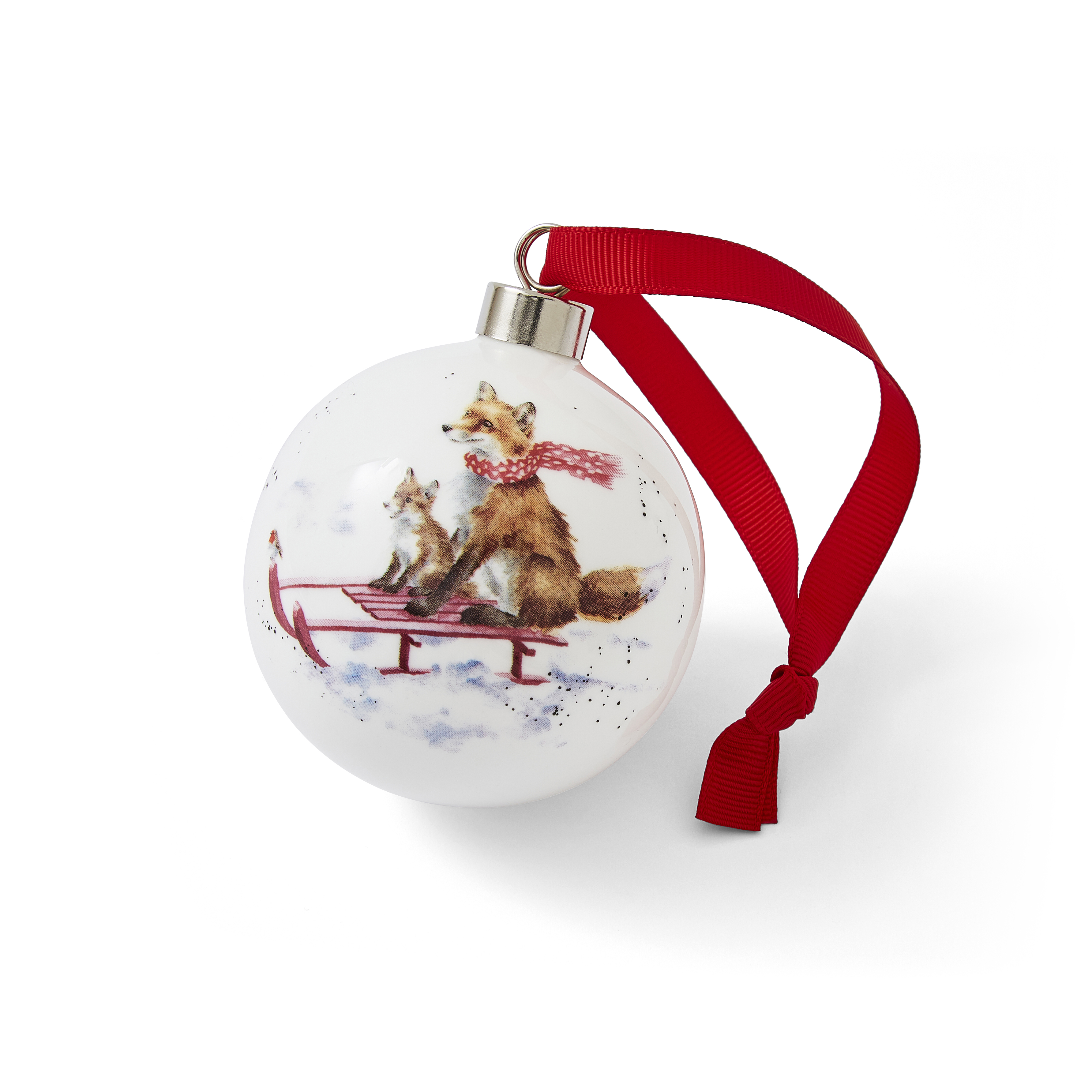 Wrendale Designs The Sleigh Ride Bauble image number null